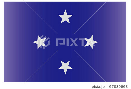 新世界の国旗2：3Verグラデーション　ミクロネシア連邦