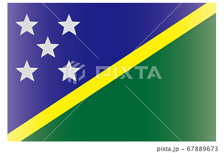 新世界の国旗2：3Verグラデーション　ソロモン諸島