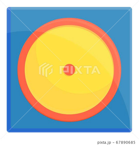 Greco-roman wrestling mattress icon, cartoon style 67890685