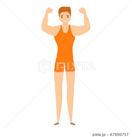 Greco-roman wrestling boy icon, cartoon style Greco-roman wrestling boy icon, cartoon style 67890757