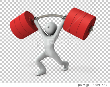 挑戰舉重的角色。 67891437