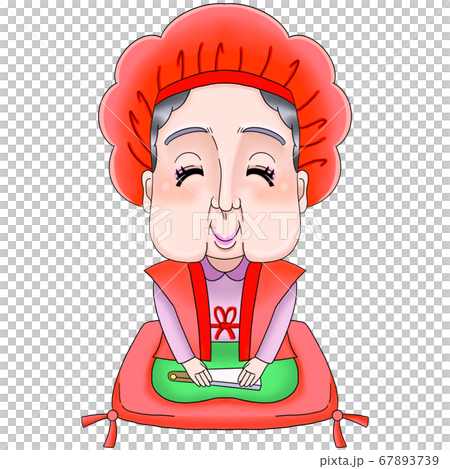 長寿のお祝い お婆さん 還暦 60歳 などのイラスト素材 長寿のお祝い お婆さん 還暦 60歳 などのイラスト素材