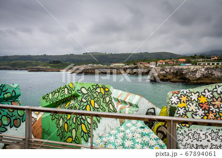 beautiful coastal town in northern Spain in the Cantabrico 67894061