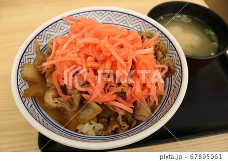 おいしそうな牛丼 おいしそうな牛丼 67895061