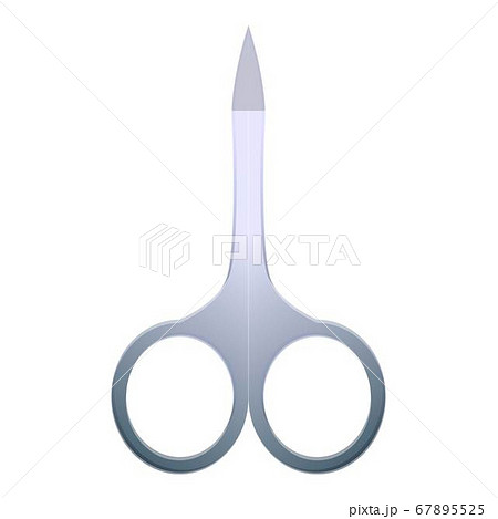 Beautician scissors icon, cartoon style 67895525