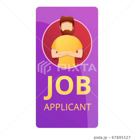 Job applicant icon, cartoon style 67895527