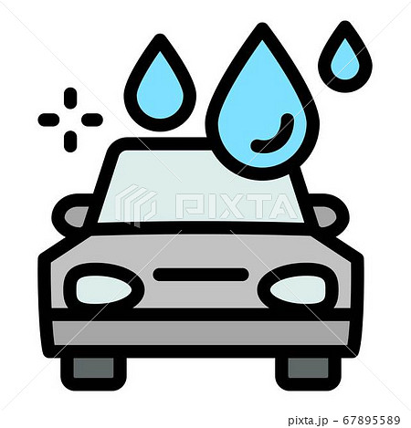 Car water wash icon, outline style 67895589