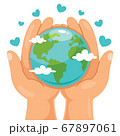 Earth Day With Funny Character 67897061
