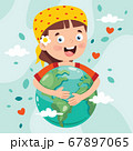 Earth Day With Funny Character 67897065