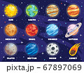 Colorful Planets Of Solar System 67897069