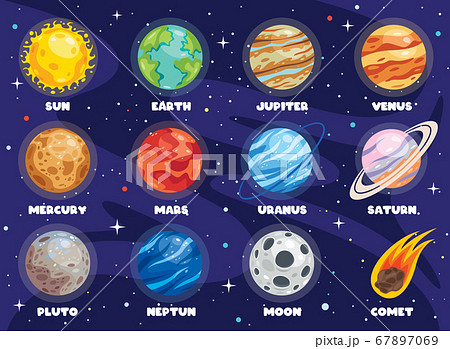Colorful Planets Of Solar System 67897069
