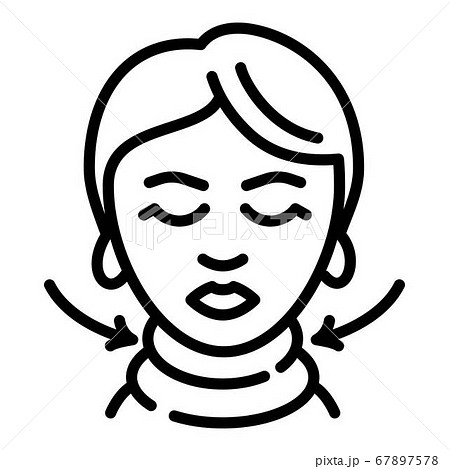 Lifting necklace icon, outline style Lifting necklace icon, outline style 67897578