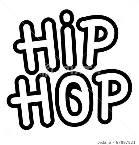 Hiphop Wall Paint Icon Outline Styleのイラスト素材
