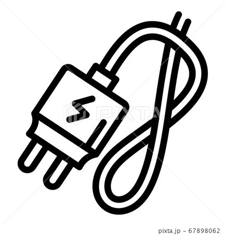 Electronic cigarette charger icon, outline style 67898062