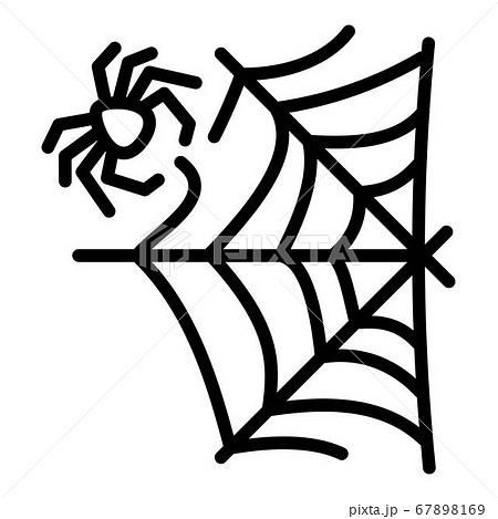 Spider repair web icon, outline style 67898169