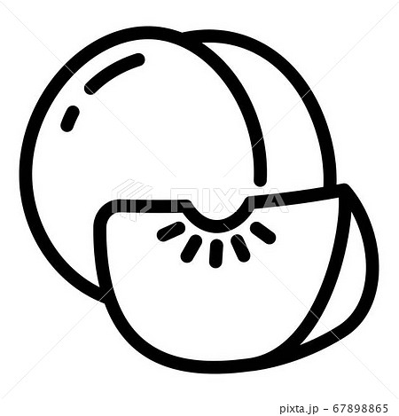 Peach icon, outline style 67898865
