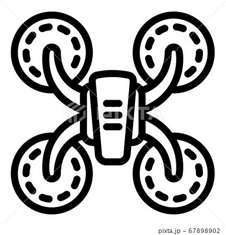Aerial drone icon, outline style Aerial drone icon, outline style 67898902