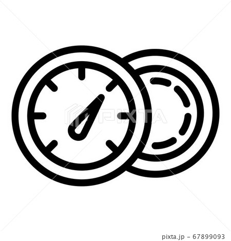 Full fuel gauge icon, outline style 67899093