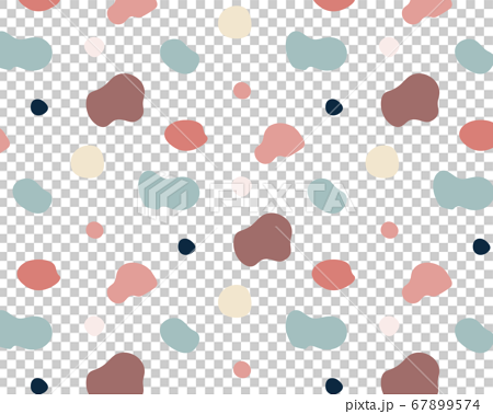 Cloudy Pattern With Cute Curves Circle Stock Illustration