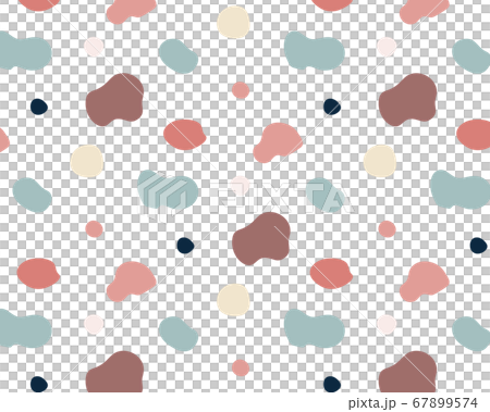 Cloudy Pattern With Cute Curves Circle Stock Illustration