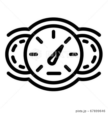 Car speedometer icon, outline style 67899646