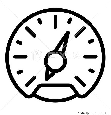 Arrow speedometer icon, outline style 67899648