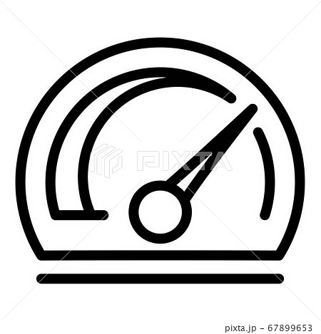 Style speedometer icon, outline style 67899653