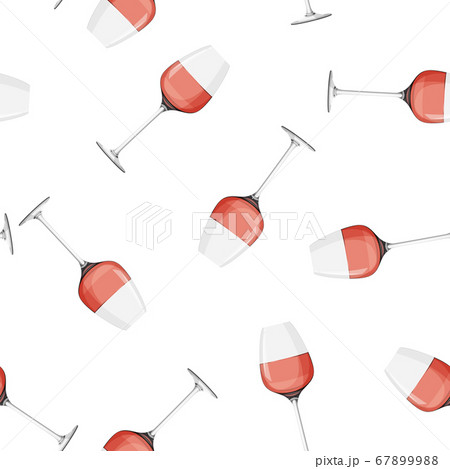 Glass of rose wine background. Seamless pattern with alcohol drink. Glass of rose wine background. Seamless pattern with alcohol drink. 67899988