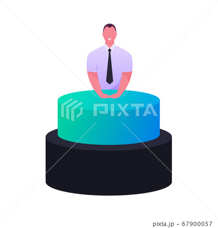 Businessman Push Huge Button. Launching Business Startup Financial Idea Strategy Realization IPO Initial Public Offering Businessman Push Huge Button. Launching Business Startup Financial Idea Strategy Realization IPO Initial Public Offering 67900057