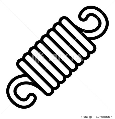 Industrial spring icon, outline style 67900667