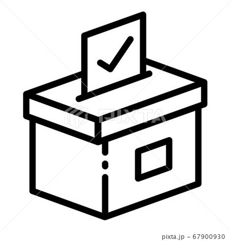 Ballot icon, outline style Ballot icon, outline style 67900930
