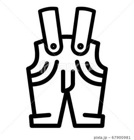 Overalls icon, outline style Overalls icon, outline style 67900981