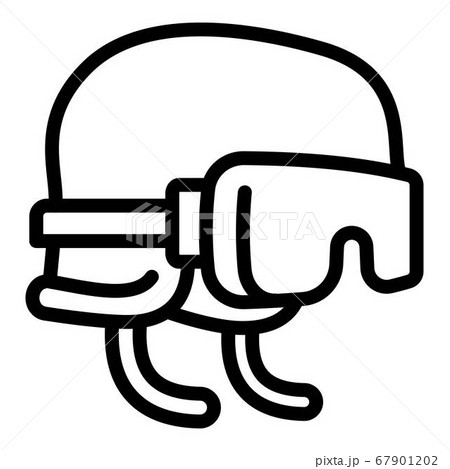Ski helmet icon, outline style 67901202