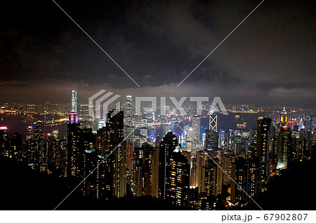香港 夜景 ビクトリアピーク　　 67902807