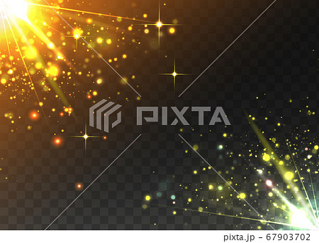 透過する光背景素材のイラスト素材