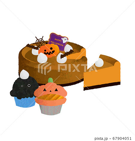 ハロウィンパーティのケーキ 67904051