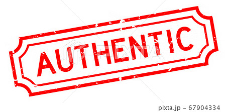 Grunge red authentic word rubber seal stamp on white background Grunge red authentic word rubber seal stamp on white background 67904334