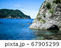 晴天の兵庫 竹野 切浜海岸 海水浴場 67905299