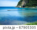 兵庫 竹野 晴天の切浜海岸 海水浴場 67905305