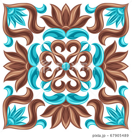 Italian ceramic tile pattern. Mediterranean porcelain pottery. Italian ceramic tile pattern. Mediterranean porcelain pottery. 67905489