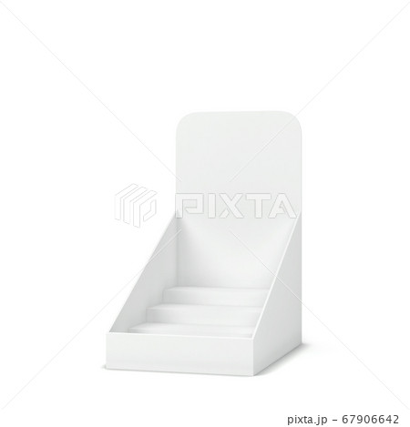 Blank cardboard display mockup Blank cardboard display mockup 67906642
