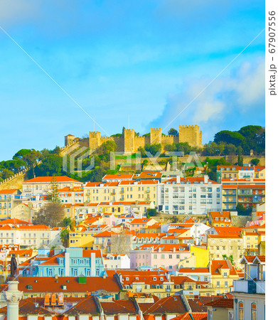 Skyline Lisbon Old Town Castle Skyline Lisbon Old Town Castle 67907556