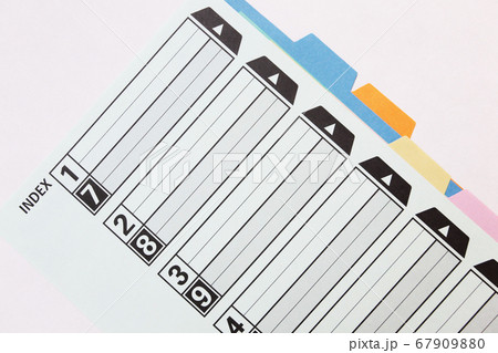 昔ながらのファイルインデックス 67909880