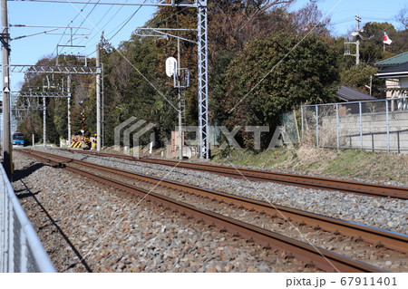 東武鉄道 アーバンパークライン(野田線)60000系と線路 東武鉄道 アーバンパークライン(野田線)60000系と線路 67911401