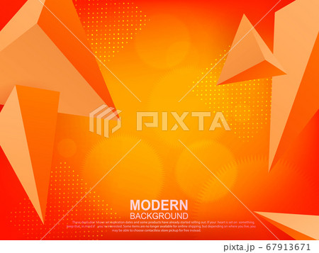 Abstract geometric composition in yellow hue with a gradient, randomly drawn triangles with shadow Abstract geometric composition in yellow hue with a gradient, randomly drawn triangles with shadow 67913671