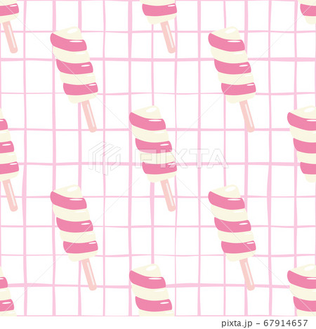 Creative seamless pattern with twister fruit ice 67914657