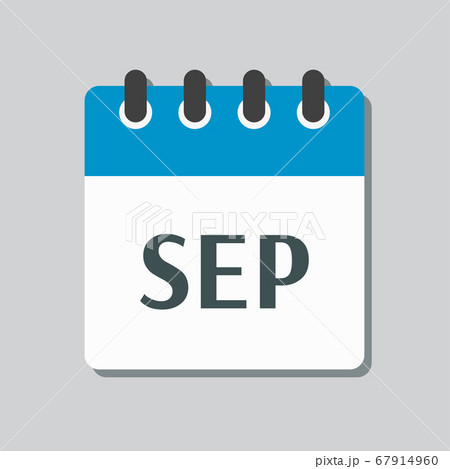 Vector icon day calendar, autumn month September 67914960