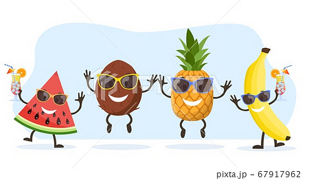 Cute and funny pineapple character 67917962