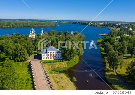 View of the Uglich Kremlin and the Volga River on 67919042