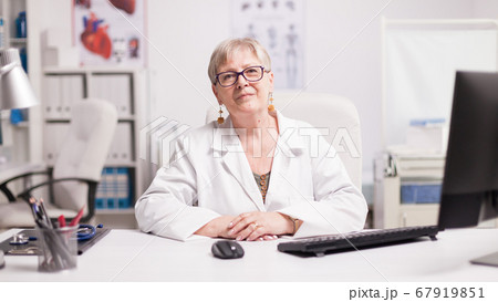 Confident senior female doctor Confident senior female doctor 67919851